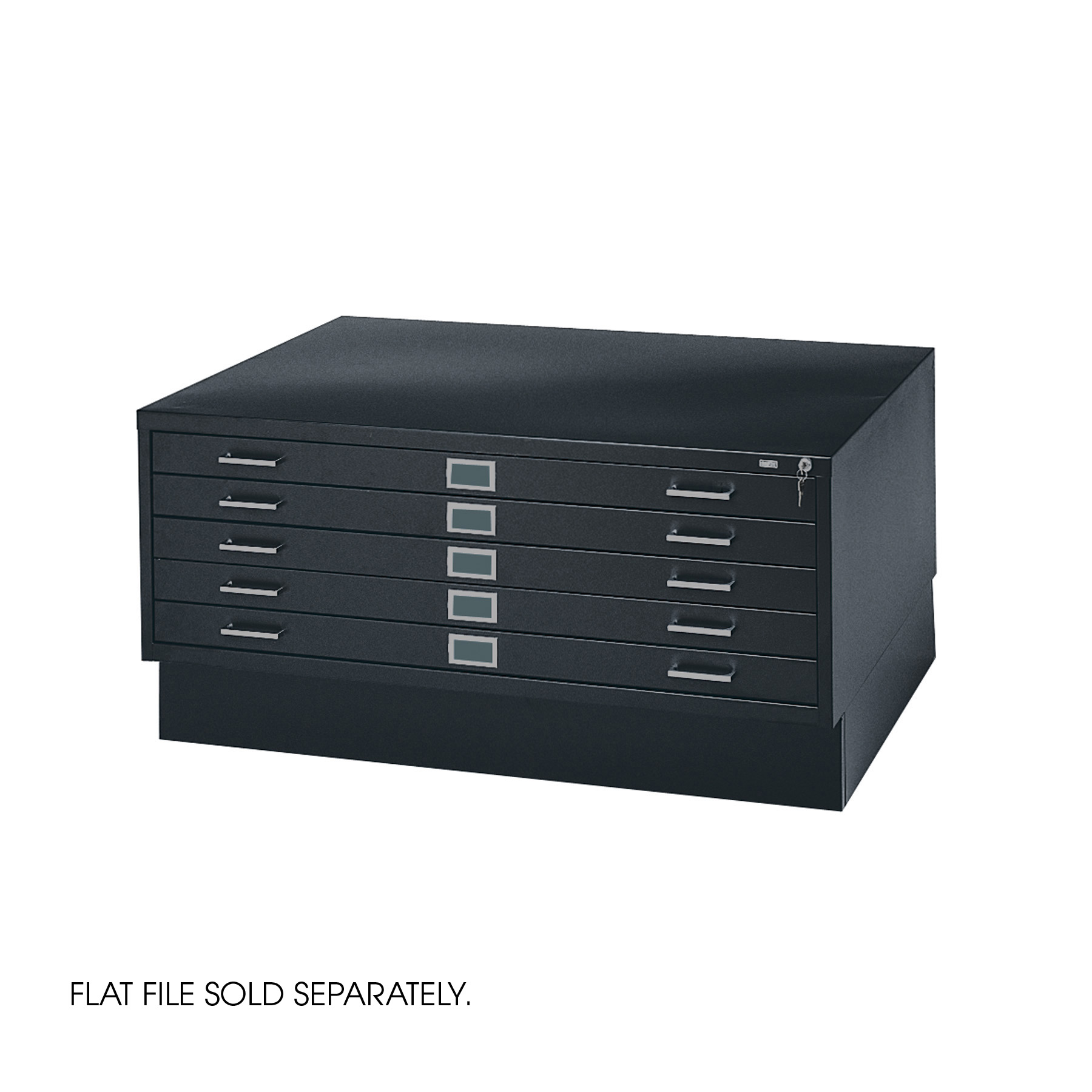 Safco Products 4997BLR Flat File Closed Base for 5-Drawer 4996BLR and 10  Drawer 4986BL Flat Files, Sold Separately, Black
