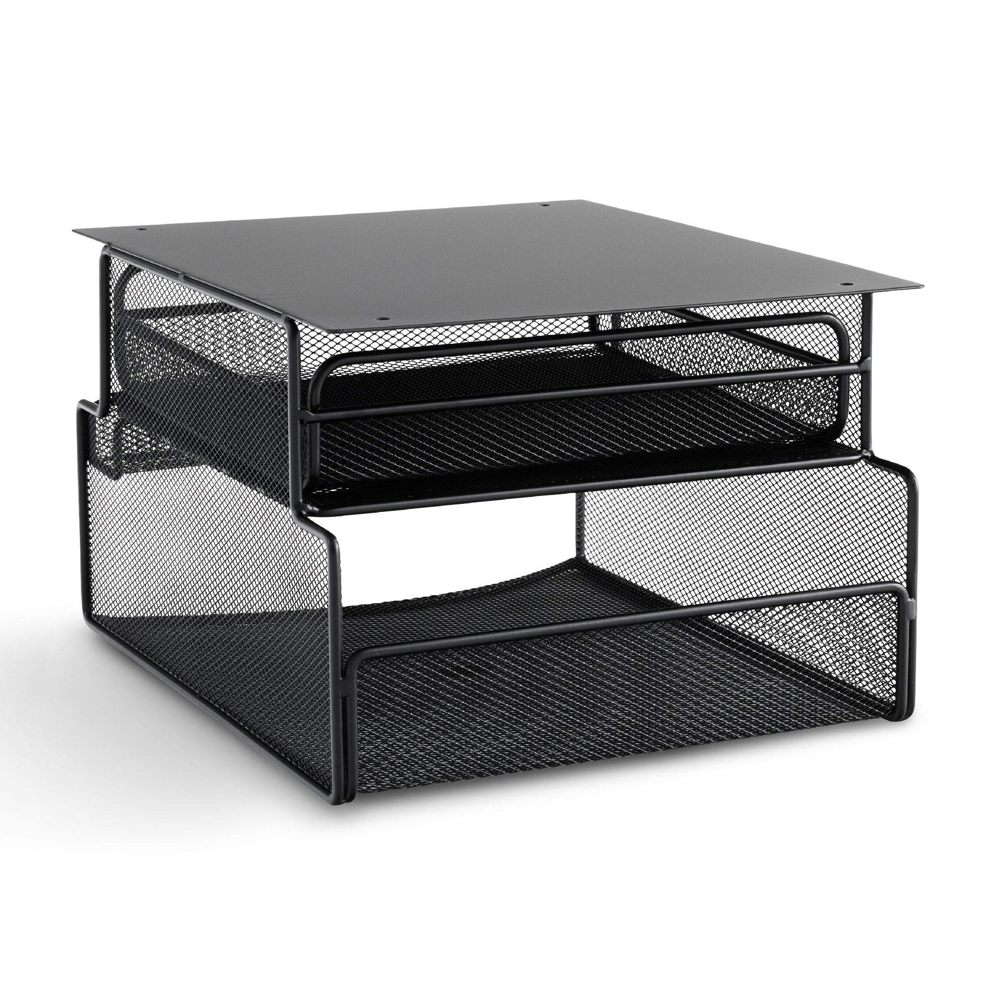 Safco, Onyx Hanging Desktop Organizer with 5 Horizontal Trays, Under-Desk  Storage. Fits Tables 1.75 Thick and Under