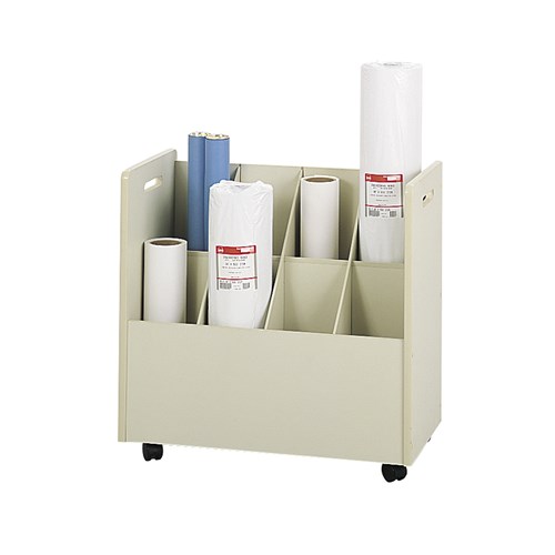 Mobile 8-Roll Vertical Rack Paper Roll Dispenser BMN-R995, Paper Storage