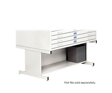 Safco 4986Wh White 10-Drawer Steel Flat File for 30 x 42